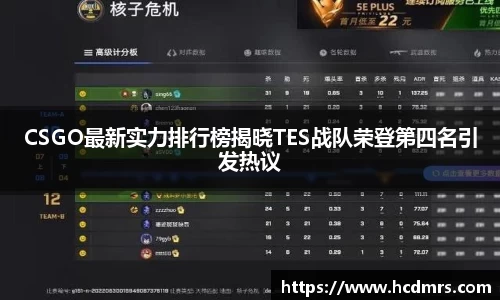 CSGO最新实力排行榜揭晓TES战队荣登第四名引发热议